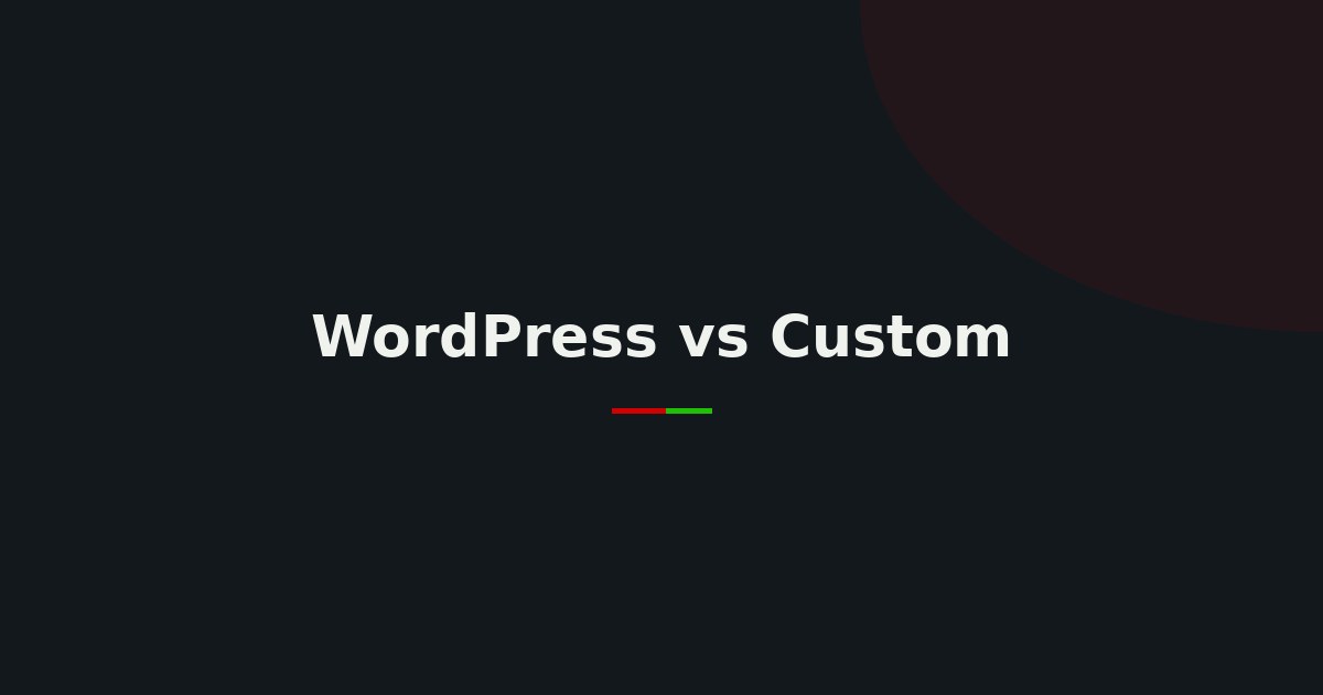 WordPress ή Custom Ανάπτυξη: Ποια Λύση Ταιριάζει στην Επιχείρησή σας